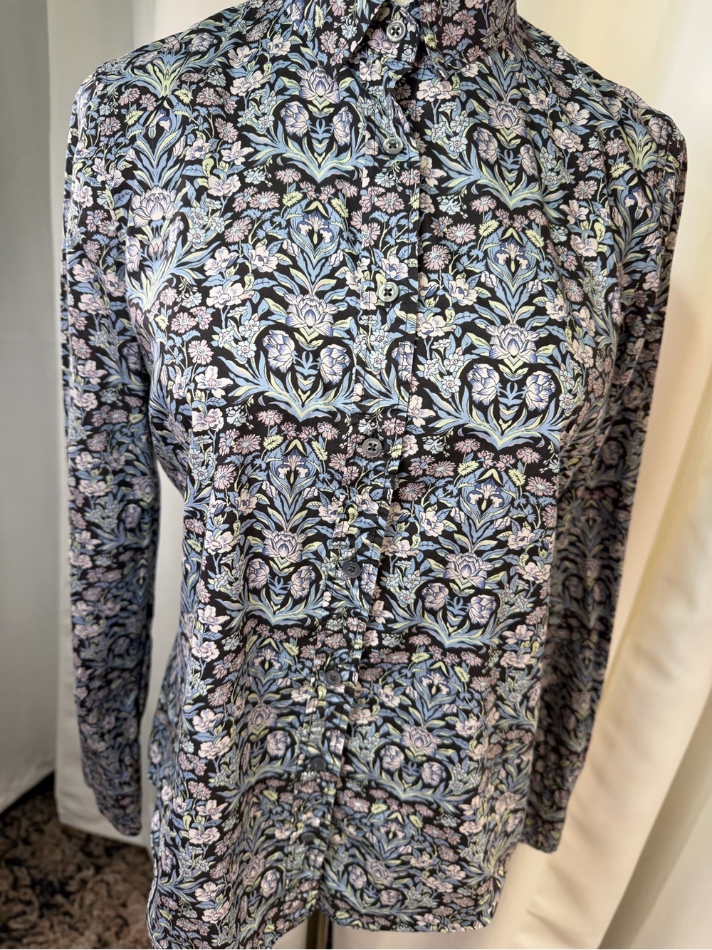 J. Crew x Liberty London Button-Up ‘Perfect Shirt’ in “Junes Meadow Floral” Sz 8 - Picture 16 of 16